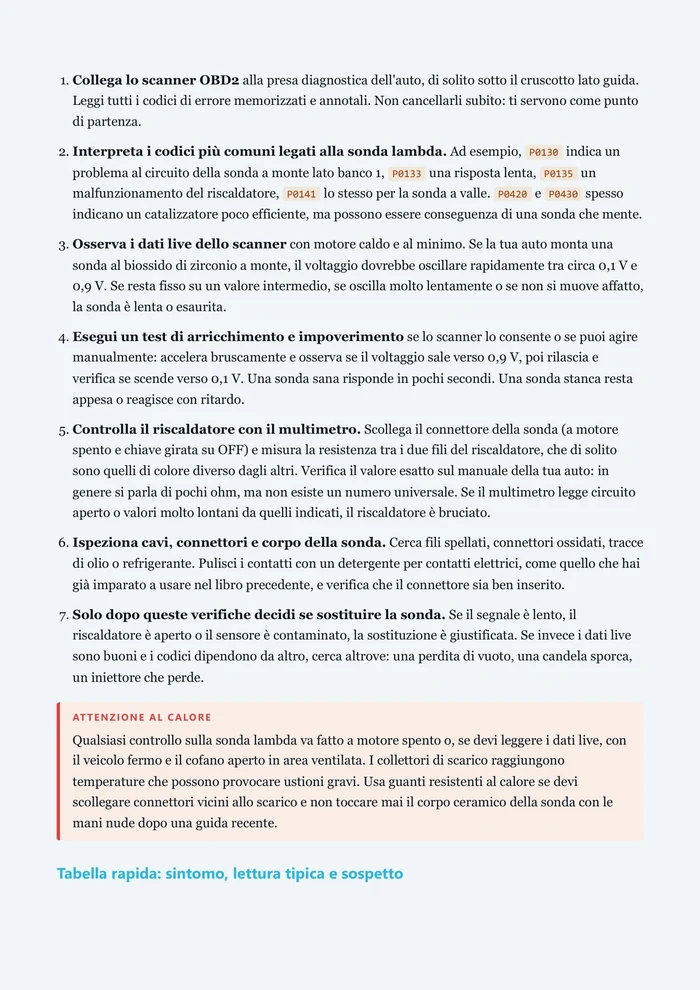 Pagina interna del livello Avanzato